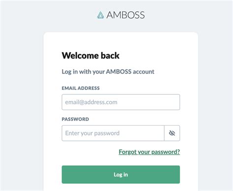 Changing your email address. . Amboss login